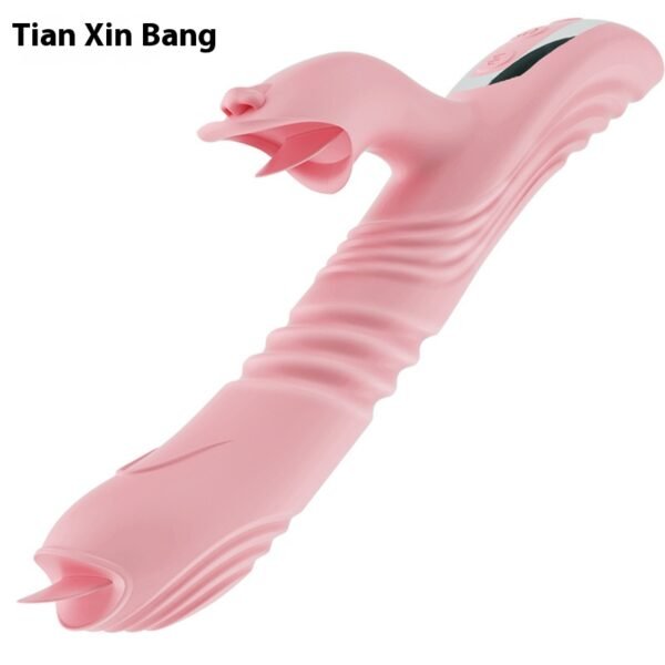 Heated & Telescoping Vibrator: Dual Action for Ultimate Pleasure & Stimulation