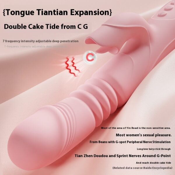 Heated & Telescoping Vibrator: Dual Action for Ultimate Pleasure & Stimulation - Image 5