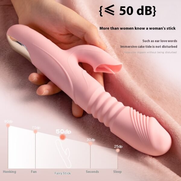 Heated & Telescoping Vibrator: Dual Action for Ultimate Pleasure & Stimulation - Image 6