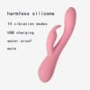 Body-Safe Silicone Vibrator – Dual Stimulation, 10 Modes & USB Charging