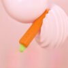 100% Body-Safe Silicone – Heated Thrusting Carrot Vibrator for Ultimate Pleasure - Image 2