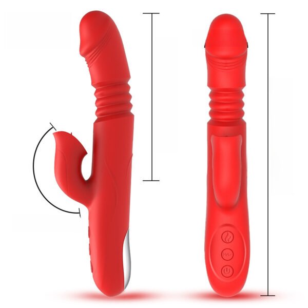 3 in 1 Tongue-Licking & Suction Vibrator for Women – Heated, Rotating & Thrusting Pleasure Toy - Image 5