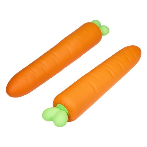 100% Body-Safe Silicone – Heated Thrusting Carrot Vibrator for Ultimate Pleasure - Image 5