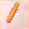 100% Body-Safe Silicone – Heated Thrusting Carrot Vibrator for Ultimate Pleasure - Image 3