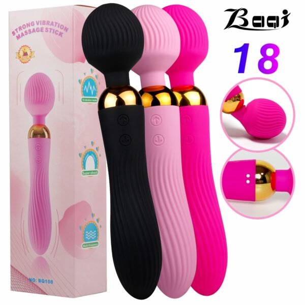 Soft Silicone, Ultra-Quiet – 18-Speed Waterproof Vibrator for Maximum Comfort