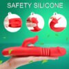 3 in 1 Tongue-Licking & Suction Vibrator for Women – Heated, Rotating & Thrusting Pleasure Toy - Image 3