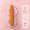 100% Body-Safe Silicone – Heated Thrusting Carrot Vibrator for Ultimate Pleasure