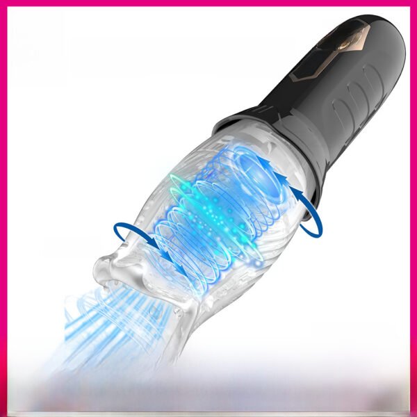 Electric Male Masturbatory Cup – Heating, Rotating & Thrusting for Realistic Sensations & Deep Stimulation - Image 3